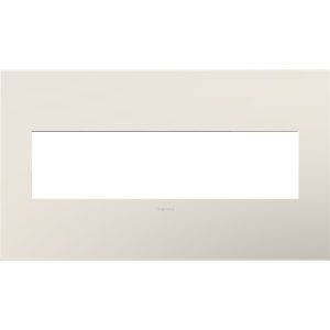 Legrand AWP4GLA4 adorne 4-Gang Screwless Wall Plate - Satin Light Almond