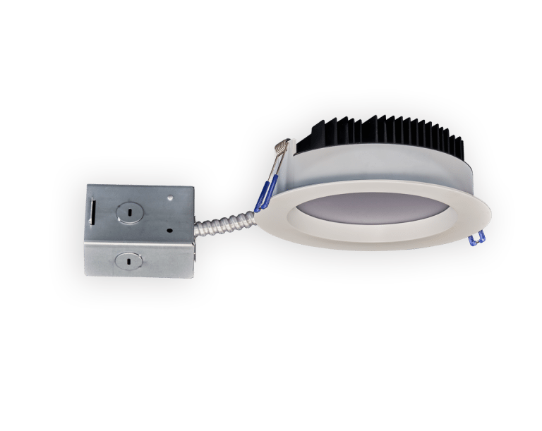 Lotus LL6RRG-30K-BK 6" Round Regressed Plenum 17W LED 3000K Black 90° 1020 lm Open IC Air-Tight Wet CRI 90+