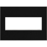 Legrand AWM3GBLS4 adorne Stainless 3-Gang Screwless Wall Plate - Black
