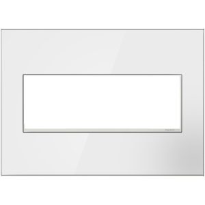 Legrand AWM3GMWW4 adorne 3-Gang Screwless Wall Plate - Mirror White