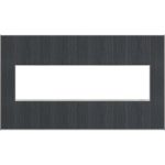 Legrand AWM4GRG4 adorne 4-Gang Screwless Wall Plate - Rustic Grey