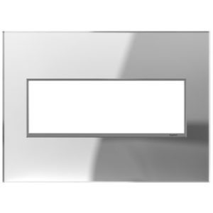 Legrand AWM3GMR1 adorne 3-Gang Screwless Wall Plate - Mirror