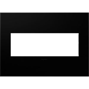 Legrand AWP3GNK4 adorne 3-Gang Screwless Wall Plate - Black Ink