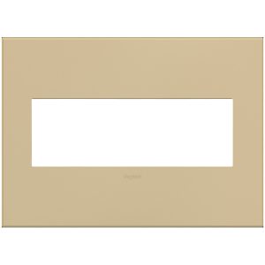 Legrand AWP3GGS4 adorne 3-Gang Screwless Wall Plate - Golden Sands