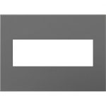 Legrand AWP3GMG4 Adorne 3-Gang Screwless Wall Plate - Magnesium