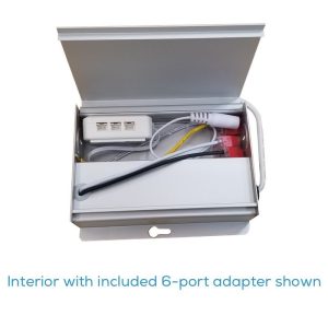 Lotus HBL024-120-12-D 12V Hard Wired Dimmable Driver 24W Input 120V AC, 6-Port Hub Included