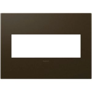 Legrand AWP3GBR4 Adorne 3-Gang Screwless Wall Plate - Bronze