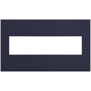 Legrand AWP4GBN4 adorne 4-Gang Screwless Wall Plate - Bleu Noir