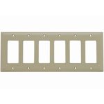 Legrand TP266I TradeMaster 6-Gang Decorator Wall Plate - Ivory