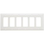 Legrand TP266W TradeMaster 6-Gang Decorator Wall Plate - White