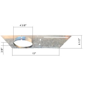 Lotus MP4 4 3/8" Hole 13" Flanged Plate for 4" Models