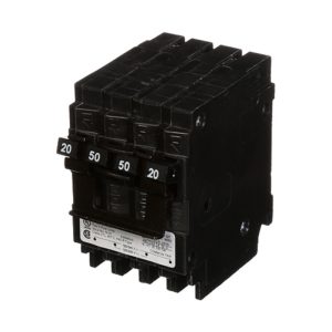 Siemens Q22050CT2 1-Pole 20 Amp or 2-Pole 50 Amp 120/240 VAC 10 kA Circuit Breaker