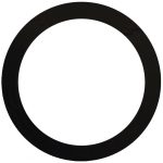 Lotus GR3-BK Goof Ring Round Black for 3" Models OD 4½"