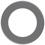 Lotus LBL-8CRT-S 8" Silver Round Trim Cover for TP120-347-RT8-C-DIM-G1-ES