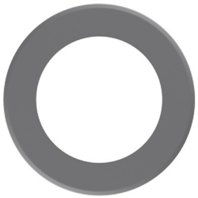 Lotus LBL-8CRT-S 8" Silver Round Trim Cover for TP120-347-RT8-C-DIM-G1-ES