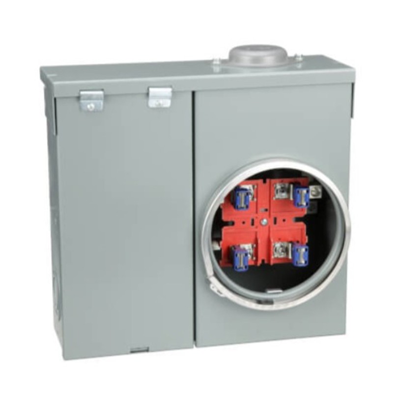 Square D CQRB100CP Outdoor Overhead/Underground Ring-Type 120/240V W/ Circuit Breaker 4 Jaw Main Breaker