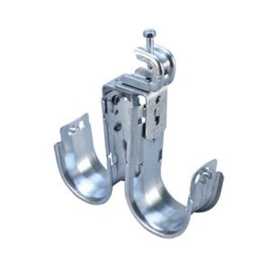 nVent Caddy CAT21HPD1BC2 Cat HP Double J-Hook with BC200 Beam Clamp, Swivel 1 5/16in dia