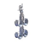 nVent Caddy CAT32HPDFM3 Cat HP J-Hook Tree, Flange Mount, Double Sided 2in dia 3 Tier