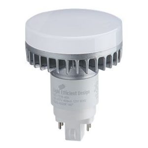 Light Efficient Design LED-7338-40A 12 Watt LED PL Lamp-4-Pin G24q/GX24q Base-4000K-1,100 Lumens-Ballast Compatible