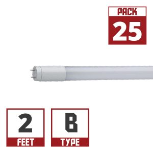 Light Efficient Design LED-9T8-840DE24-G3 2ft LED T8 - 1150 Lumens - 4000K - 9W - Ballast Bypass