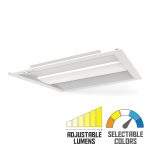 Light Efficient Design RP-TTV-G1-2X2-20L-840-FWFC 2,000 Lumens-2x2 LED Center Basket Troffer-16-28 Watts -CCT-120-277V