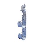 nVent Caddy CAT64HPSFM3 Cat HP J-Hook Tree, Flange Mount, Single Sided, 4in dia, 3 Tier