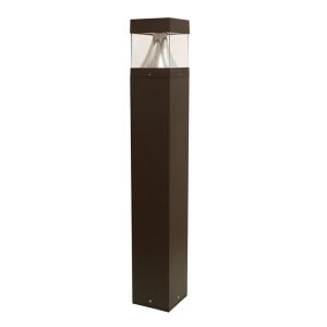 Profusion LED BOL-S-27L-5K Square Bollard Light, 21W, Dark Bronze Finish 5000K