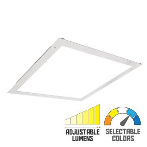 Light Efficient Design RP-TTF-G1-2X2-20L-840-FWFC 2,000 Lumens-2x2 LED Flat Panel Troffer-16-28 Watts-CCT-120-277V