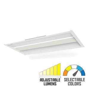 Light Efficient Design RP-TTF-G1-2X4-33L-840-FWFC 3,300 Lumens-2x4 LED Center Basket Troffer-20-40 Watts-CCT-120-277V