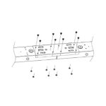 Light Efficient Design RP-B-LS-CR-SM-4FT Surface Mount Kit for 48" Linear LED Strip Fixture Continuous Runs