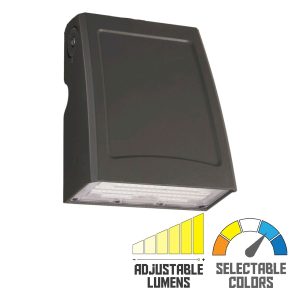 Light Efficient Design RP-B-WPA-30L-FWFC 3,000 Lumens-LED Cutoff Wall Pack With Photocell-25 Watts-CCT-120-277V