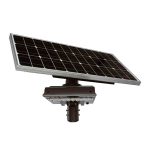 Light Efficient Design SL-SAL-HYB-30W-40K-SF-BK-G1 5,900 Lumens-LED Pole Light-30 Watts-4000K-Solar