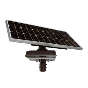 Light Efficient Design SL-SAL-HYB-30W-40K-SF-BK-G1 5,900 Lumens-LED Pole Light-30 Watts-4000K-Solar