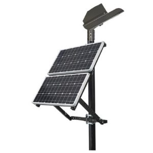 Light Efficient Design SL-SAL-HYB-50W-40K-SF-BK-G1 50 Watt Hybrid Solar Powered LED Area Light-Motion Sensor-4000K-9,800 Lumens