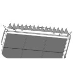 Light Efficient Design RP-SAL-BIRGUARD Bird Guard Spikes For Solera SAL Series
