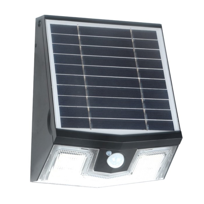 Light Efficient Design SL-SWL-15W-40K-BK-G2 15 Watt LED Solar Wall Pack-4000K-1,500 Lumens