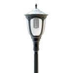 Light Efficient Design SL-SPT-20W-40K-SF-G2 20 Watt Solar Powered LED Post Top Fixture-4000K-2000 Lumens