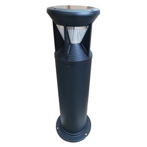 Light Efficient Design RP-SBL-2W-40K-BK-G1 2 Watt Solar Powered LED Bollard-4000K-266 Lumens