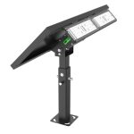 Light Efficient Design SL-SFL-20W-40K-BK-G2 Off-Grid Solar Powered LED Flood Light-4000K-2,000 Lumens