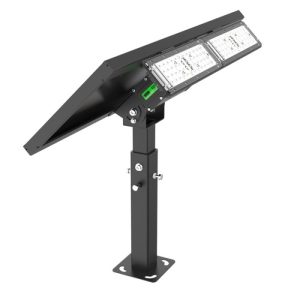 Light Efficient Design SL-SFL-20W-40K-BK-G2 Off-Grid Solar Powered LED Flood Light-4000K-2,000 Lumens