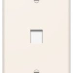 Legrand WP3301LA Pass And Seymour 1-Gang Oversized Wall Plate 1 Port Light Almond