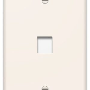 Legrand WP3301LA Pass And Seymour 1-Gang Oversized Wall Plate 1 Port Light Almond