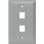 Legrand WP3402SS Pass And Seymour 1-Gang Stainless Wall Plate 2-Port