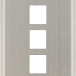Legrand WP3403SS Pass And Seymour 1-Gang Stainless Wall Plate 3-Port