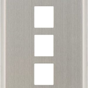 Legrand WP3403SS Pass And Seymour 1-Gang Stainless Wall Plate 3-Port