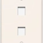 Legrand WP3402LA25 Pass And Seymour 1-Gang Wall Plate 2P Light Almond