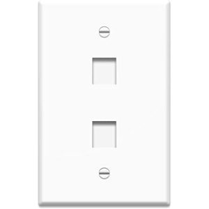 Legrand WP3302WH10 Pass And Seymour 10 Pack Jumbo Wall Plate 2-Port White