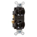 Legrand CRB5262BK Pass And Seymour 15A 125V Construction Duplex Receptacle Black
