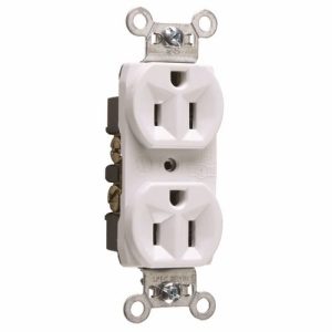 Legrand CRB5262W Pass And Seymour 15A 125V Construction Duplex Receptacle White