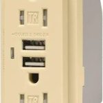 Legrand TR15USBACI Pass And Seymour 15A 125V Duplex Tamper-Resistant Receptacle And USBA-USBC 3.1A Ivory